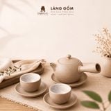  Bộ Ấm Chén Nhị Ẩm Gốm Hồng Sa Bát Tràng - Trà Cụ Thủ Công Tối Giản - Quà Tặng Cao Cấp Sang Trọng 