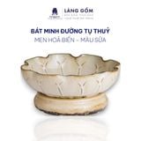  Bát thả hoa tắm Phật minh đường tự thủy men hỏa biến họa tiết gân 