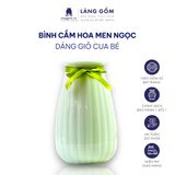  Bình hoa men ngọc dáng giỏ cua bé 