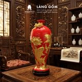  Mai Bình Tích Lộc Đắp Nổi 3D Gốm Sứ Bát Tràng Cao Cấp – Bình Phong Thủy Tài Lộc, Trang Trí Phòng Khách, Quà Tặng Tân Gia 