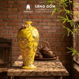  Mai Bình Tích Lộc Đắp Nổi 3D Gốm Sứ Bát Tràng Cao Cấp – Bình Phong Thủy Tài Lộc, Trang Trí Phòng Khách, Quà Tặng Tân Gia 