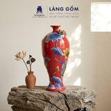  Mai Bình Tích Lộc Đắp Nổi 3D Gốm Sứ Bát Tràng Cao Cấp – Bình Phong Thủy Tài Lộc, Trang Trí Phòng Khách, Quà Tặng Tân Gia 