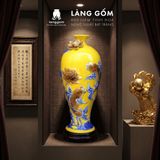  Mai Bình Tích Lộc Đắp Nổi 3D Gốm Sứ Bát Tràng Cao Cấp – Bình Phong Thủy Tài Lộc, Trang Trí Phòng Khách, Quà Tặng Tân Gia 