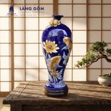  Mai Bình Tích Lộc Đắp Nổi 3D Gốm Sứ Bát Tràng Cao Cấp – Bình Phong Thủy Tài Lộc, Trang Trí Phòng Khách, Quà Tặng Tân Gia 