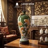  Mai Bình Tích Lộc Đắp Nổi 3D Gốm Sứ Bát Tràng Cao Cấp – Bình Phong Thủy Tài Lộc, Trang Trí Phòng Khách, Quà Tặng Tân Gia 