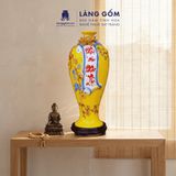 Mai Bình Tích Lộc Đắp Nổi 3D Gốm Sứ Bát Tràng Cao Cấp – Bình Phong Thủy Tài Lộc, Trang Trí Phòng Khách, Quà Tặng Tân Gia 
