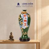  Mai Bình Tích Lộc Đắp Nổi 3D Gốm Sứ Bát Tràng Cao Cấp – Bình Phong Thủy Tài Lộc, Trang Trí Phòng Khách, Quà Tặng Tân Gia 