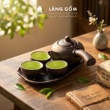  Bộ Ấm Chén Đất Nung Bát Tràng Kèm Khay - Set Độc Ẩm Nhỏ Gọn Đơn Giản Thưởng Trà Cao Cấp 