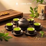  Bộ Ấm Chén Đất Nung Bát Tràng Gốm Mộc Cao Cấp 