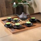 Bộ Ấm Chén Đất Nung Bát Tràng Gốm Mộc Cao Cấp 