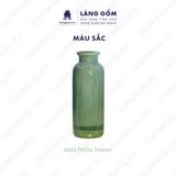  Bình hoa, lọ hoa Gốm sứ Bát Tràng cao cấp Men hỏa biến chai thẳng dùng làm quà tặng, trang trí 