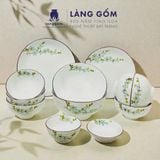  Bộ bàn ăn Bát Tràng màu vân đá 