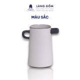  Lọ hoa gốm sứ có tai decor phong cách hiện đại, Bình hoa dáng trụ dùng trang trí, cắm hoa – Gốm sứ xuất khẩu cao cấp 