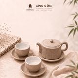  Bộ Ấm Chén Nhị Ẩm Gốm Hồng Sa Bát Tràng - Trà Cụ Thủ Công Tối Giản - Quà Tặng Cao Cấp Sang Trọng 