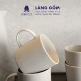  Cốc sứ có quai kiểu Mohem men mờ dáng basic dung tích 380ml 
