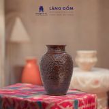  Lọ hoa họa tiết khắc nổi sen 