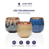  Cốc uống trà dáng khum men hoả biến dung tich 170ml 