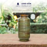  Bình hoa men hỏa biến dáng trụ 