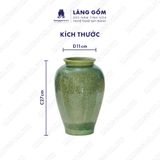  Bình hoa men hỏa biến dáng vò cao 