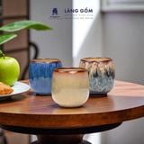  Cốc uống trà dáng khum men hoả biến dung tich 170ml 