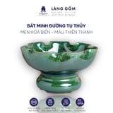  Bát minh đường tụ thủy, bát thả hoa cúng Phật, men hỏa biến cao cấp 