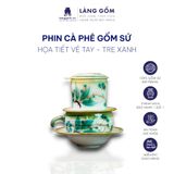 Phin pha cafe gốm sứ Bát Tràng vẽ tay, nhiều họa tiết, màu sắc 