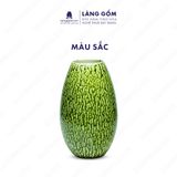 Bình hoa men chảy dáng quả đu đủ 