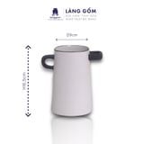  Lọ hoa men mát có tai dáng thấp nhiều họa tiết 