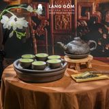  Bộ ấm chén đất nung kèm khay hoặc đĩa lót 
