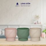  Cốc giữ nhiệt dáng trụ chân cao men mát dung tích 200ml 