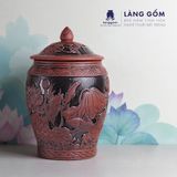 Hũ đựng gạo Liên Ngư Phú Quý 
