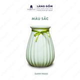  Bình hoa men ngọc dáng giỏ cua khía 