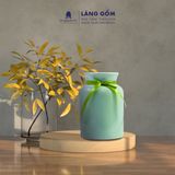  Bình hoa men ngọc dáng ống loe 