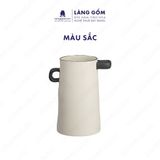 Bình hoa men mát dáng có tai 