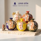  Bình Hút Lộc Vạn Sự Như Ý Đắp Nổi 3D Gốm Sứ Bát Tràng – Bình Tụ Lộc Phong Thủy Quà Tặng Cao Cấp 