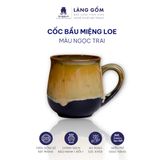  Cốc bầu miệng loe có quai (mug cup) 400ml men hỏa biến 