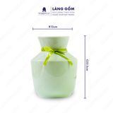  Bình hoa men ngọc dáng vai vuông thấp 