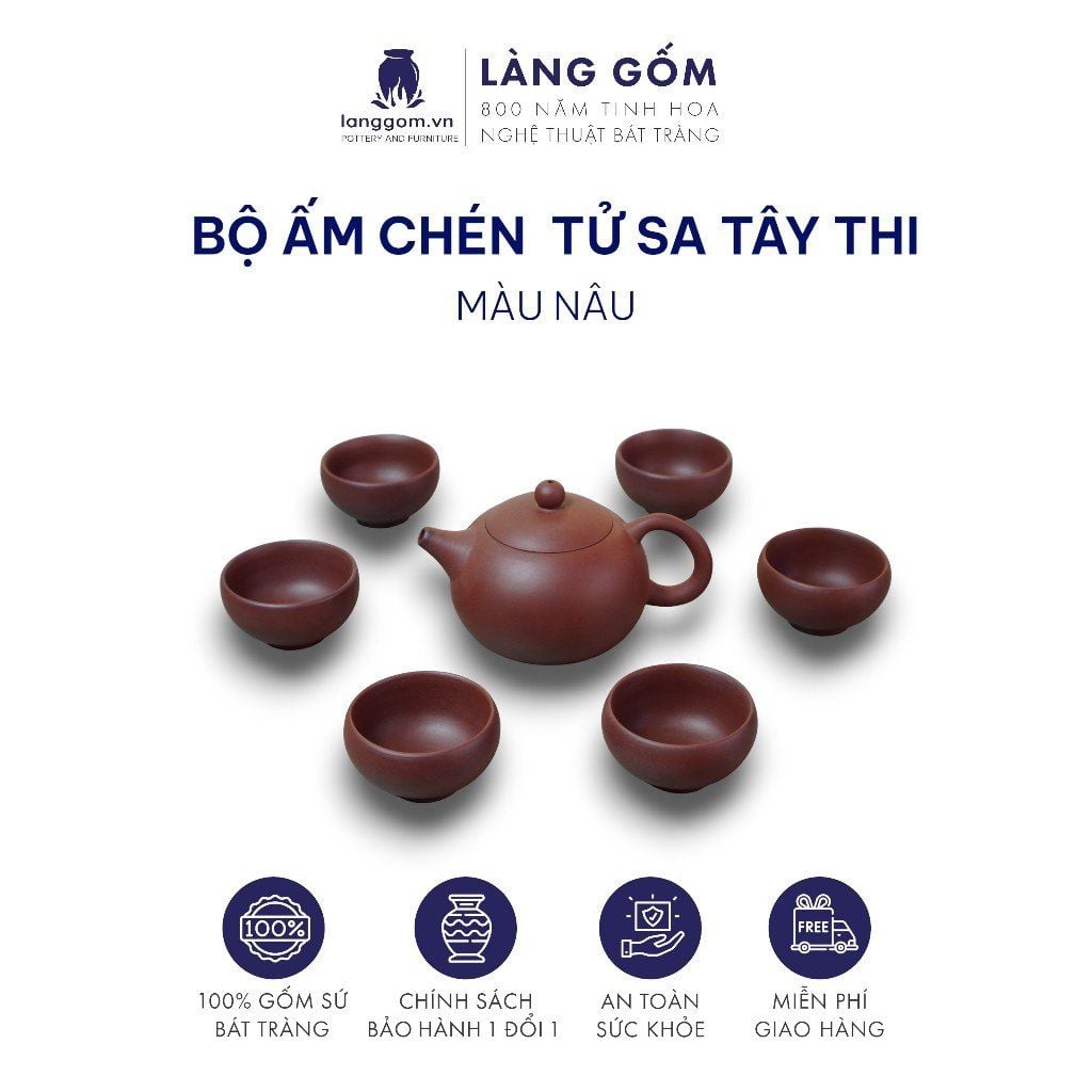  Ấm đất mộc nguyên khoáng cao cấp dáng Tây Thi 