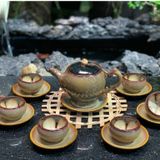  Bộ ấm chén men hỏa biến dáng ly 