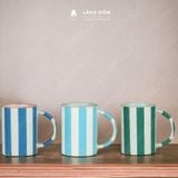  Cốc sứ cao cấp có quai Zebra, kiểu kẻ sọc, dung tích 500ml 