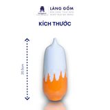  Lọ hoa men chảy dáng miệng túm 