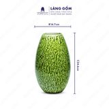 Bình hoa men chảy dáng quả đu đủ 