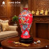  Mai Bình Tích Lộc Đắp Nổi 3D Gốm Sứ Bát Tràng Cao Cấp – Bình Phong Thủy Tài Lộc, Trang Trí Phòng Khách, Quà Tặng Tân Gia 