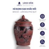  Hũ đựng gạo Liên Ngư Phú Quý 