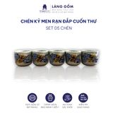  Chén kỷ để bàn thờ bán lẻ - Bộ Thờ Cúng, Đồ Thờ Men Rạn Đắp Nổi 