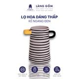 Lọ hoa men mát có tai dáng thấp nhiều họa tiết 