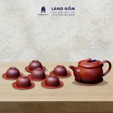  Bộ ấm chén đất nung dáng hồng ganh 