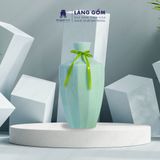  Bình hoa men ngọc dáng chây khía 