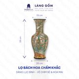  Bình hoa bách hoa dáng lục bình 