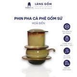  Bộ phin pha cà phê men hỏa biến kèm cốc quai móc 